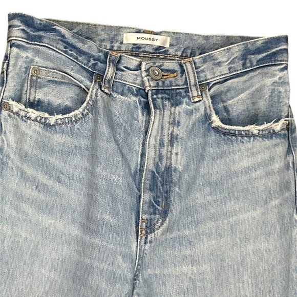 Moussy Vintage Japan Made Vintage Style High Rise Tapered Leg Jeans Size 25 - Picture 4 of 6